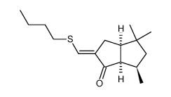 (3aR*,6R*,6aR*)-2-<(butylthio)methylene>hexahydro-4,4,6-trimethyl-1(2H)-pentalenone结构式