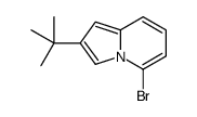 5-BROMO-2-TERT-BUTYL-INDOLIZINE Structure