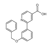 2-(3-phenylmethoxyphenyl)pyridine-4-carboxylic acid结构式