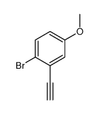 1-Bromo-2-ethynyl-4-methoxybenzene结构式