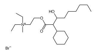 2-(2-cyclohexyl-3-hydroxynonanoyl)oxyethyl-diethyl-methylazanium,bromide Structure