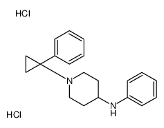 N-phenyl-1-(1-phenylcyclopropyl)piperidin-4-amine,dihydrochloride结构式