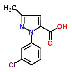 1-(3-Chlorophenyl)-3-methyl-1H-pyrazole-5-carboxylic acid Structure