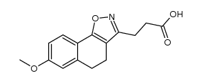 3-(7-methoxy-4,5-dihydronaphtho[2,1-d]isoxazol-3-yl)propanoic acid Structure