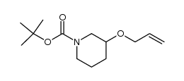 tert-butyl 3-allyloxy-piperidine-1-carboxylate结构式