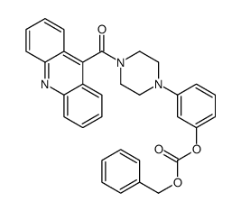 3-[4-(9-Acridinylcarbonyl)-1-piperazinyl]phenyl benzyl carbonate结构式