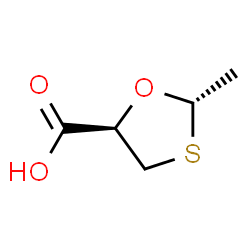 1,3-Oxathiolane-5-carboxylicacid,2-methyl-,trans-(9CI)结构式