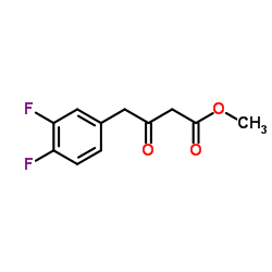 Methyl 4-(3,4-difluorophenyl)-3-oxobutanoate结构式