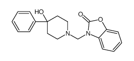3-[(4-hydroxy-4-phenylpiperidin-1-yl)methyl]-1,3-benzoxazol-2-one结构式