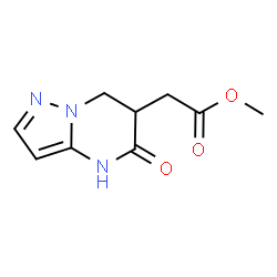 Methyl (5-oxo-4,5,6,7-tetrahydropyrazolo-[1,5-a]pyrimidin-6-yl)acetate结构式