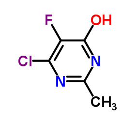 2-甲基-5-氟-6-氯嘧啶-4-酮结构式