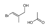 acetic acid,3-bromo-2-methylprop-2-en-1-ol结构式