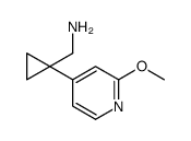 [1-(2-methoxypyridin-4-yl)cyclopropyl]methanamine Structure