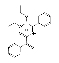 diethyl N-phenylglyoxyloyl-α-aminobenzyl-phosphonate Structure