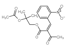 2-(2-Nitrobenzylidene)-3-oxobutanoic Acid, 2-Acetoxy-2-methylpropyl Ester结构式