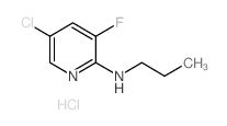 5-Chloro-3-fluoro-N-propylpyridin-2-amine, HCl structure