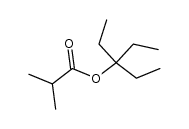isobutyric acid-(1,1-diethyl-propyl ester)结构式