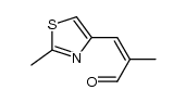 (2Z)-2-methyl-3-[2-methyl(1,3-thiazol-4-yl)]prop-2-enal Structure