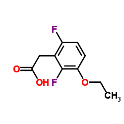 3-Ethoxy-2,6-difluorophenylacetic acid结构式