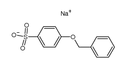 4-phenylmethoxybenzenesulfonic acid sodium salt结构式