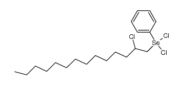 dichloro(2-chlorotetradecyl)(phenyl)-l4-selane Structure