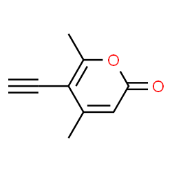 2H-Pyran-2-one, 5-ethynyl-4,6-dimethyl- (9CI) structure