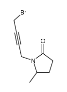 N-(4-bromo-2-butynyl)-5-methyl-2-pyrrolidone结构式