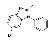 6-bromo-2-methyl-1-phenylbenzimidazole结构式