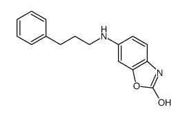6-(3-phenylpropylamino)-3H-1,3-benzoxazol-2-one结构式