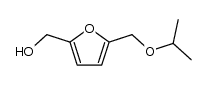 5-hydroxymethyl-2-[(1-methylethoxy)methyl]furan结构式