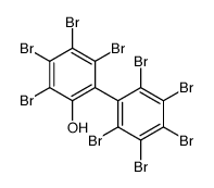 2,3,4,5-tetrabromo-6-(2,3,4,5,6-pentabromophenyl)phenol结构式