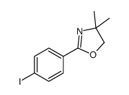 4,5-DIHYDRO-2-(4-IODOPHENYL)-4,4-DIMETHYLOXAZOLE structure