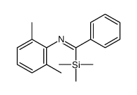 N-(2,6-dimethylphenyl)-1-phenyl-1-trimethylsilylmethanimine结构式