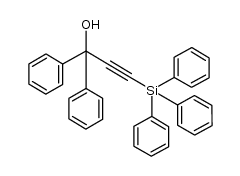 1,1-diphenyl-3-(triphenylsilyl)prop-2-yn-1-ol Structure