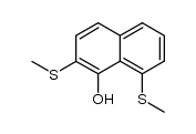 2,8-bis(methylthio)naphthalen-1-ol结构式