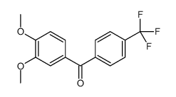 4'-三氟甲基-3,4-二甲氧基二苯甲酮结构式