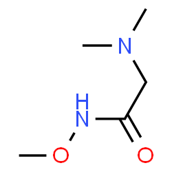 Acetamide, 2-(dimethylamino)-N-methoxy- (9CI) structure