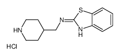 Benzothiazol-2-yl-piperidin-4-ylmethyl-amine hydrochloride Structure