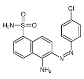 1-AMINO-2-(4-CHLOROPHENYLAZO)-NAPHTHALENE-5-SULFONAMIDE结构式