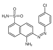 1-AMINO-2-(4-CHLOROPHENYLAZO)-NAPHTHALENE-5-SULFONAMIDE structure