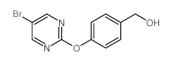 4-(5-BROMOPYRIMIDIN-2-YLOXY)PHENYL]METHANOL Structure