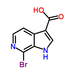 7-Bromo-6-azaindole-3-carboxylic acid结构式