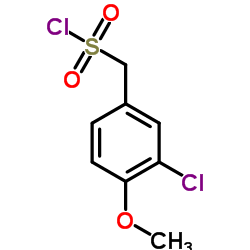 (3-Chloro-4-methoxyphenyl)methanesulfonyl chloride structure