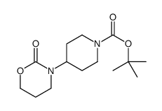 tert-butyl 4-(2-oxo-1,3-oxazinan-3-yl)piperidine-1-carboxylate结构式