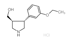 [(3S,4R)-4-(3-ethoxyphenyl)pyrrolidin-3-yl]methanol hydrochloride结构式