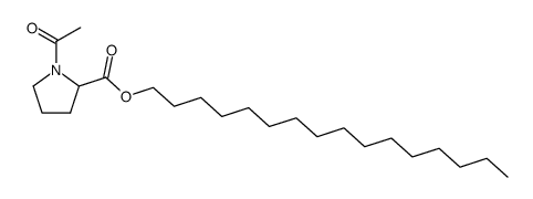 cetyl ester of N-acetyl-L-proline Structure