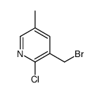 3-(Bromomethyl)-2-chloro-5-methylpyridine Structure