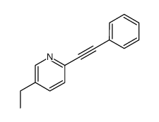 5-ethyl-2-phenylethynyl-pyridine Structure