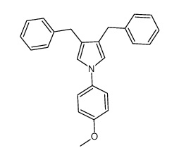 3,4-dibenzyl-1-(4-methoxyphenyl)-1H-pyrrole Structure