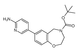 tert-butyl 7-(6-aminopyridin-3-yl)-2,3-dihydrobenzo-[f ][1,4]oxazepine-4(5H)-carboxylate Structure